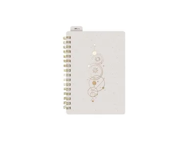 MFP, kołozeszyt z gumką A6, 80 kartek, linia, kremowy, 1 szt.