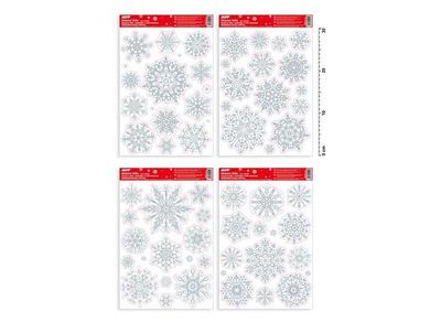 MFP, naklejki bożonarodzeniowe brokat, 20-30 cm