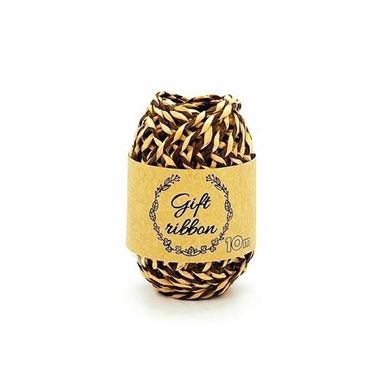 MFP, sznurek papierowy double, 10mx2 mm, beżowo-brązowy