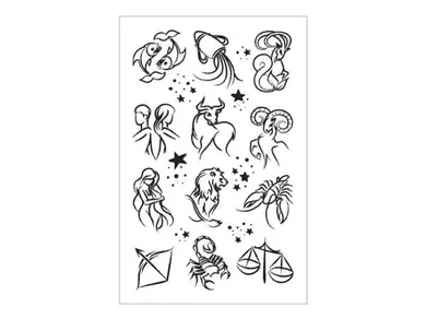 MFP, tatuaże, horoskop, znaki zodiaku, 8,5-13 cm