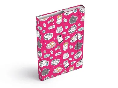 MFP, teczka skrzydłowa z gumką, A4, cats, 1 szt.