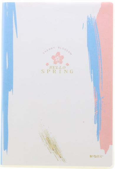 M&G, notatnik w linie, Cherry Blossom, ivory, A5, klejony, 40 kartek, 1 szt.