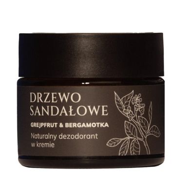 Mglife, Drzewo Sandałowe, naturalny dezodorant w kremie Grejpfrut & Bergamotka, 50 ml