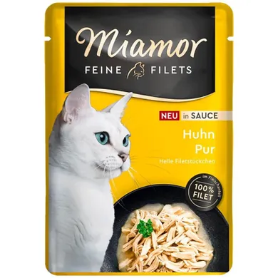 Miamor, Feine Filets, kurczak w sosie, karma mokra dla kotów, 100g