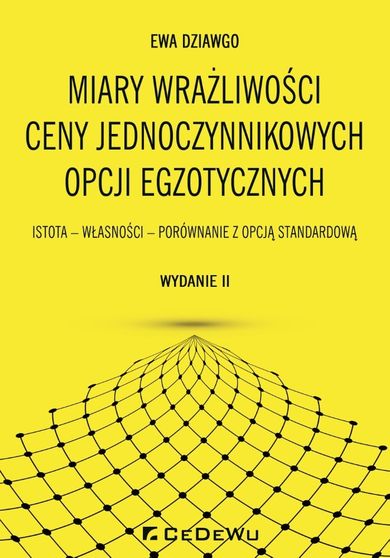 Miary wrażliwości ceny jednoczynnikowych opcji egzotycznych