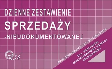 Michalczyk i Prokop Druki, druk, dzienne zestawienie sprzedaży, nieudokumentowane