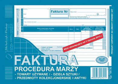Michalczyk i Prokop Druki, faktura-procedura marży-towary używane, A5