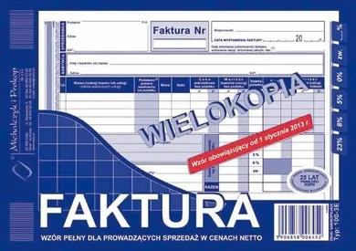 Michalczyk i Prokop Druki, faktura wielokopia, 100-3E