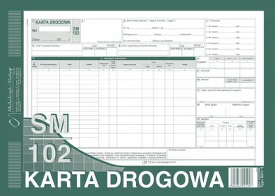 Michalczyk i Prokop Druki, karta drogowa - samochód ciężarowy A4 SM/102 A4