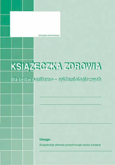 Michalczyk i Prokop Druki, książeczka zdrowia, A6