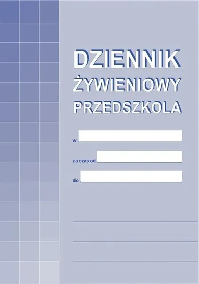 Michalczyk i Prokop, dziennik żywieniowy przedszkola, A-10-1