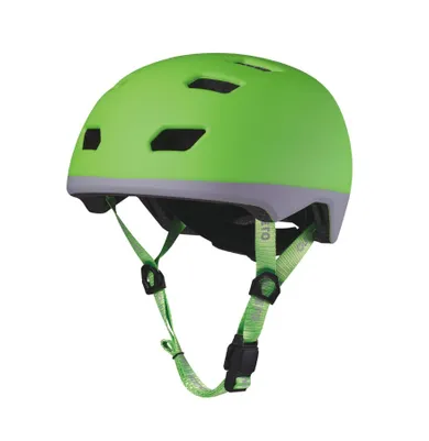 Micro Mobility, kask typu orzeszek na hulajnogę i rower, neon green, S