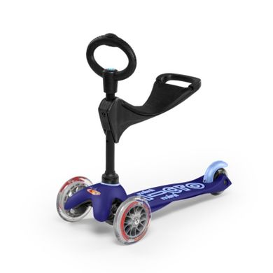 Micro Mobility, Mini 3w1, hulajnoga trójkołowa, rośnie wraz z dzieckiem, blue