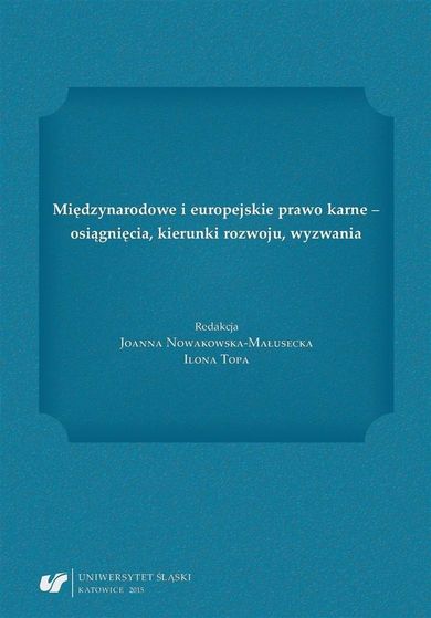 Międzynarodowe i europejskie prawo karne