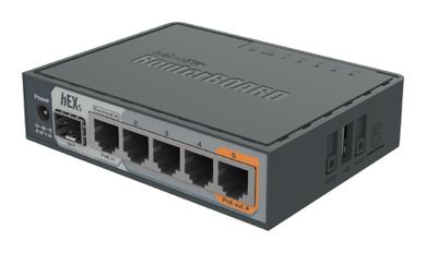 MikroTik, hExS, router, RB760IGS, 5xRJ45 1000Mb/s, 1xSFP, 1xUSB