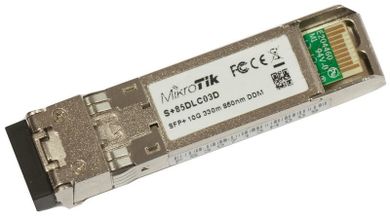 MikroTik, moduł SFP+, 10Gb/s, 850nm, LC/UPC, 300m