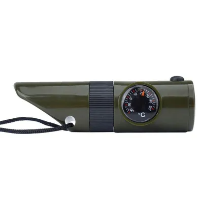 Mil-tec, gwizdek survivalowy 6w1, zielony, 16328401