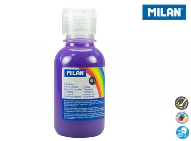 Milan, farba plakatowa, butelka, fiolet, 125 ml