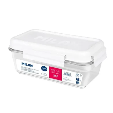 Milan, lunchbox tritanowy, biały, 1,2l