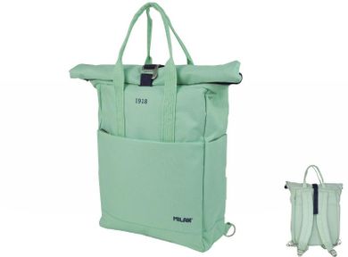 Milan, plecak zwijany, zielonym, 10l