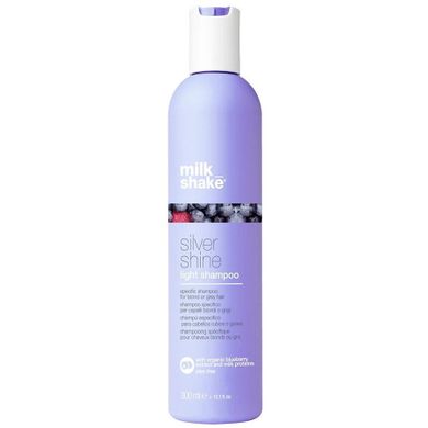 Milk Shake, Silver Shine Light Shampoo, szampon redukujący żółte refleksy do włosów siwych i rozjaśnianych, 300 ml