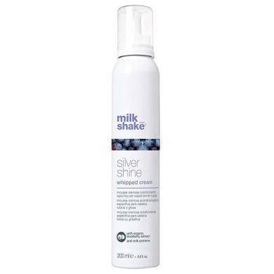 Milk Shake, Silver Shine Whipped Cream, odżywka bez spłukiwania niwelująca żółte odcienie, 200 ml