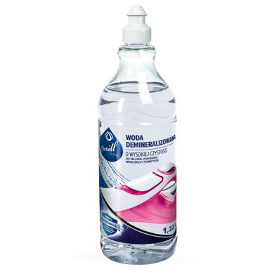 Mill, Clean, woda demineralizowana o wysokiej czystości do żelazek, parownic, nawilżaczy powietrza, 1.22L