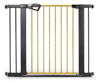 Milly Mally, Guardy, barierka zabezpieczająca na schody z rozszerzeniami, black natural, 76-104 cm
