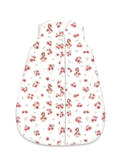 MimiNu, Avi, Kaczuszki, śpiworek bawełniany, pudrowy róż, letni, TOG 0.5, 3-12m