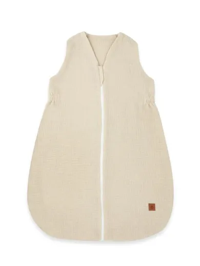 MimiNu, Avi, muślinowy śpiworek na suwak, ciepły beż, letni, TOG 0.5, 3-12m