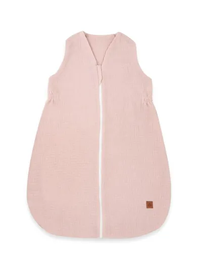 MimiNu, Avi, muślinowy śpiworek na suwak, pudrowy róż, letni, TOG 0.5, rozmiar 74cm, 3-12m