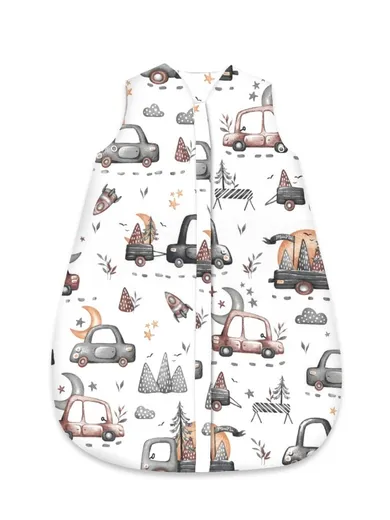 MimiNu, Avi, Samochodziki Szare, śpiworek, letni, TOG 0.5, 3-12m