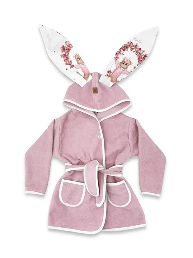 MimiNu, Betty, szlafrok termofrotte, rozmiar 86, malina