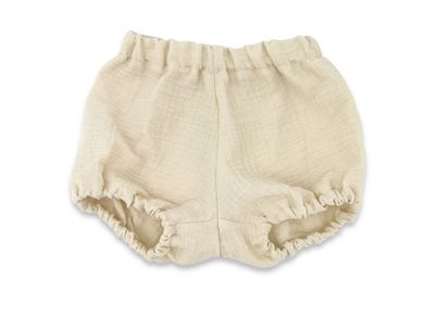 MimiNu, Bloomersy, muślinowe majtki na pieluchę, ciepły beż, rozmiar M, 1-4 l.