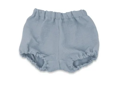 MimiNu, Bloomersy, muślinowe majtki na pieluchę, jeans, rozmiar M, 1-4 l.