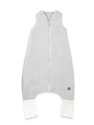 MimiNu, całoroczny śpiworek z nogawkami, muślin, szary, TOG 2-2.5, rozmiar M, 2-6 l