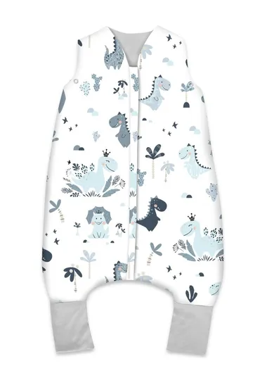 MimiNu, Dino, śpiworek do spania z nogawkami, granat, całoroczny, TOG 2-2.5, rozmiar S, 1-2.5 l