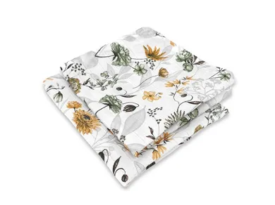 MimiNu, Duo, Botanika, pielucha muślinowa, 30-30 cm, 2 szt.