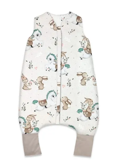 MimiNu, Karuzela, śpiworek do spania z nogawkami, letni, TOG 0.5, rozmiar S, 1-2.5 l