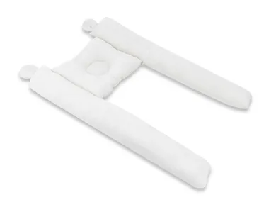 MimiNu, kokon, muślinowa poduszka ergonomiczna, śmietanka