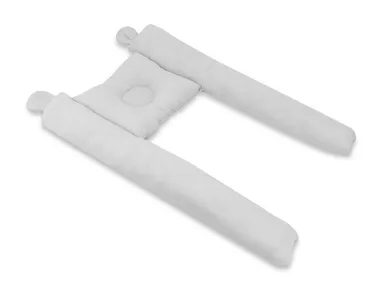 MimiNu, kokon, muślinowa poduszka ergonomiczna, szary