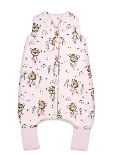 MimiNu, Little Ballerina, śpiworek do spania z nogawkami, letni, TOG 0.5, rozmiar S, 1-2.5 l