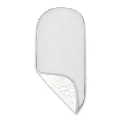 MimiNu, materacyk oddychający do gondoli, muślin, szary