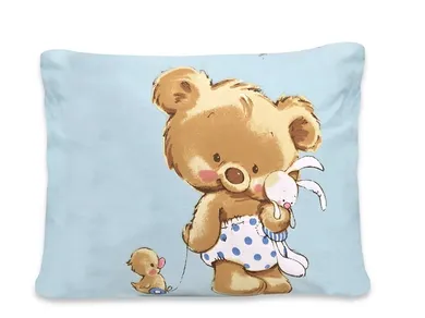 MimiNu, Mika błękit, poszewka na poduszkę, 70-80 cm, 1 szt.