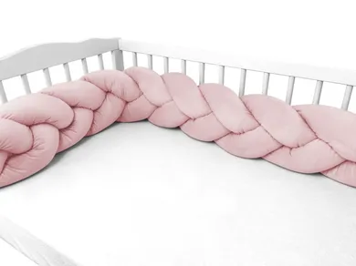 MimiNu, ochraniacz warkocz, velvet, malina, 240-250 cm