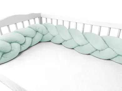 MimiNu, ochraniacz warkocz, velvet, zimna mięta, 240-250 cm