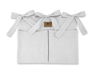 MimiNu, Oslo, przybornik muślinowy, szary