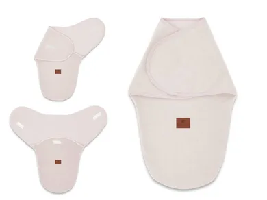 MimiNu, otulaczek do spania, antykolkowy, termofrotte, pudrowy róż, 56-52 cm