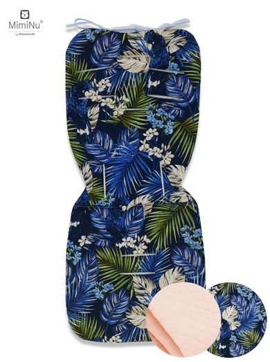 MimiNu, Papugi, Velvet, wkładka do wózka spacerowego, magnolia