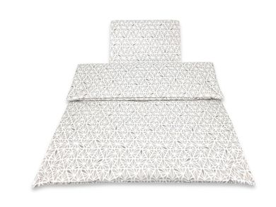 MimiNu, Petals Azure, 2-częściowy komplet pościeli bawełnianej, 100-135 cm